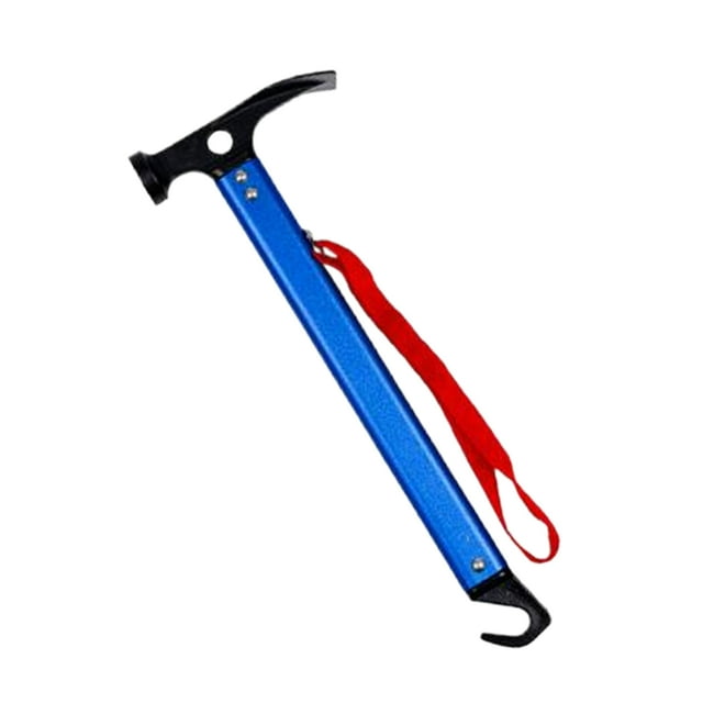Naiovety Juego de martillos para tiendas de campaña y martillos para clavos de exterior, duraderos y fáciles de usar para todo tipo de carpas Martillo azul