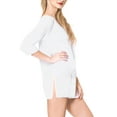 thumbnail image 4 of HAPPY BAY Women's Beach Swimsuit Cover-up Mini Beach Wear 16-18 White_AC157, 4 of 5