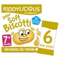 thumbnail image 3 of Kiddylicious Pear Soft Biscotti Baby Snacks Multi 6 x 20g, British Import (Pack of 2), 3 of 3