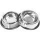 thumbnail image 1 of KAIYANG Comedero para perros de acero inoxidable con base de goma (paquete de 2), 1 of 5