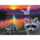 thumbnail image 2 of Cuadros Decorativos Kits de pintura de diamantes 5D DIY, arte de pared de taladro redondo completo de mapache (X602) DQrwqpou Nuevos Originales, 2 of 9