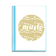 thumbnail image 1 of Notas musicales de color amarillo claro blanco Carpeta combinada de protección de páginas, 1 of 3