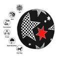 thumbnail image 5 of 17'' Black and White Star Pattern Tire Cover, Universal Spare Wheel Covers, Dust-Proof, Water-Proof, Sun-Proof and Corrosion-Proof, 5 of 9