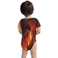 thumbnail image 3 of Yiaed Fiery Dragons Castle Attack Print Infant Climbing Short Sleeve Onesie One-Piece Baby Bodysuit Clothes 0-12 Months -9M, 3 of 6