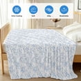 thumbnail image 4 of Blue Spring Floral Cooling Blanket, Lightweight Breathable Summer Throw Blanket with Double Sided Cold Effect, Summer Botanical Watercolor Picnic Beach Blankets Bed Sheet for Hot Sleepers 60"x80", 4 of 8