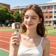 thumbnail image 4 of Handheld Digital Display High-Speed Fan USB Rechargeable Portable Mini Desktop Fan With Long Outdoor Battery, 4 of 7