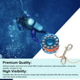 thumbnail image 4 of Greeniant Carrete de dedo, carretes de buceo, salvavidas, seguridad, soporte retráctil para salchichas, flotador submarino, enrollador de mano Deportes acuáticos Azul, 4 of 6