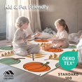 thumbnail image 4 of ODIKA 6'x9' Machine Washable Non-Slip Area Rug, Nostalgic Countryside Fall Gourd Bathroom Ensemble Elegant Antiqued High Traffic Rug, Orange, 601815, 4 of 5