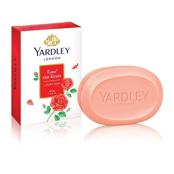 Yardley Rose For Women, Triple-Milled Soap, Rich, Creamy Lather With Characteristics, Pink, 100 Grams