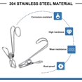 thumbnail image 3 of Nuevos productos en 2023, 20 piezas de pinzas de ropa de metal, pinzas de ropa de acero inoxidable de 9,5 cm Pinzas para ropa Pinzas para ropa, 3 of 5