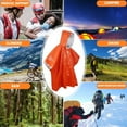thumbnail image 7 of Zhourta Waterproof PE Aluminum Rain Poncho Warm Windproof Emergency Outdoor Survival Gear Ideal for Camping Hiking and Unexpected Weather Conditions, 7 of 7