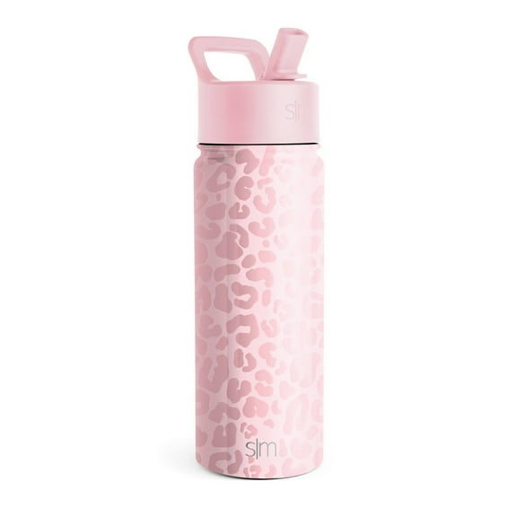 Summit 20oz 'Powder Coat and 4D Blush Leopard' Portable Drinkware - Simple Modern