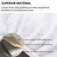 thumbnail image 1 of 3 In 1 Thickened Padding Ironing Board Cover With Protective Mesh Cloth And 4 Fasteners For Standard And Large Size Boards, 1 of 1