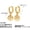 F323-D, variant on Stainless Steel 18K Gold Plated CZ Tree of Life Hoop Earrings - Elegant Symbolism for Every Ensemble