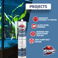 thumbnail image 4 of Kraken Bond Aquarium Silicone Sealant, 100% Waterproof & Non-Toxic Fish Tank Safe Silicone, Black, 10.1 fl oz Cartridge, 2 Pack, 4 of 6