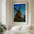 thumbnail image 5 of Catching The Wind - Painting Rural Landscape Architecture Pastoral Scenic Farmhouse Oak Framed Wall Art Print 16 x 20 inches, 5 of 12