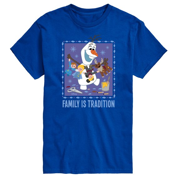 Frozen 2 - Olaf Family Is Tradition - Men's Short Sleeve Graphic T-Shirt