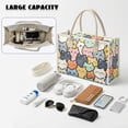 thumbnail image 4 of ZUXONGSY Cartoon Cat Print PVC Tote Bag for Women, Waterproof Clear Shoulder Bag with Zipper, Large Shopper Handbag for Daily Commute and Beach Trips, 4 of 7