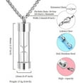 thumbnail image 2 of Eternity Memory Hourglass Urn Necklace Cremation Jewelry Pendants for Women Men +Gift Box+Fill Kits, 2 of 7