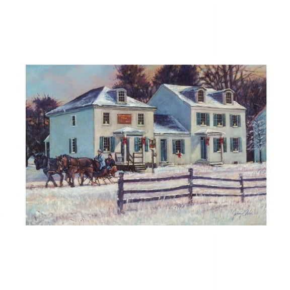 Jerry Cable 'Christmas In The Crossing' Canvas Art