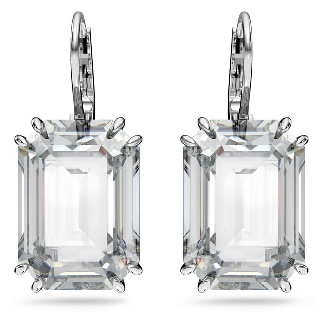 Pendientes Swarovski Millenia Drop con cristal octagonal transparente