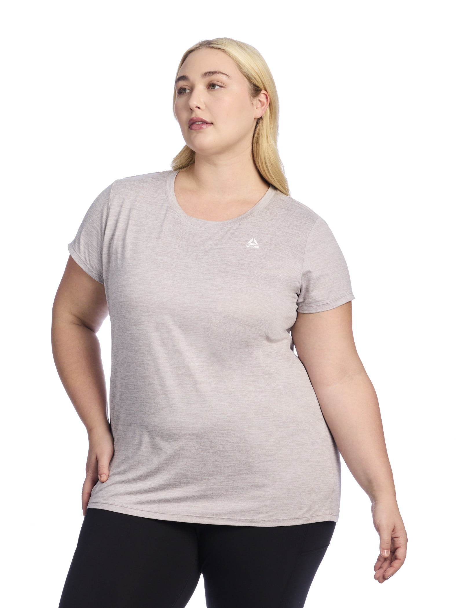 Reebok Women's and Women's Plus Legacy Core Knit Performance T-Shirt, Sizes XS-4X