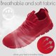 thumbnail image 3 of Zapatillas ZGPWZWL para correr, tenis, gimnasio, caminar, rojas, hombre 9.5, 3 of 6