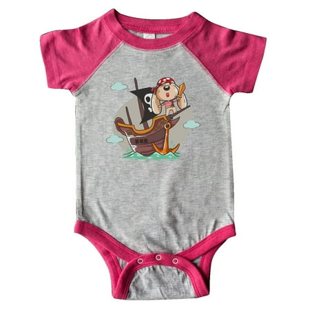 

Inktastic Cute Pirate Dog Gift Baby Boy or Baby Girl Bodysuit