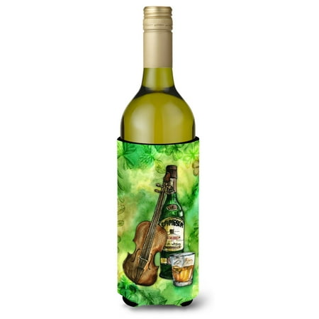 

Carolines Treasures BB5766LITERK Irish Whiskey and Music Wine Bottle Hugger Wine Bottle multicolor