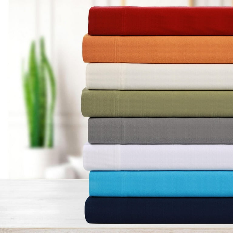 Superior Flannel Cotton Pillowcase Set – 2 King Pillow Covers, Soft Breathable Plush, Charcoal & Other Colors