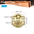thumbnail image 2 of Small Metal Box Toggle Latch, 4 Pack Vintage Hasp Latch Lock Buckle Hardware with Mounting Screw, Gold, 2 of 6
