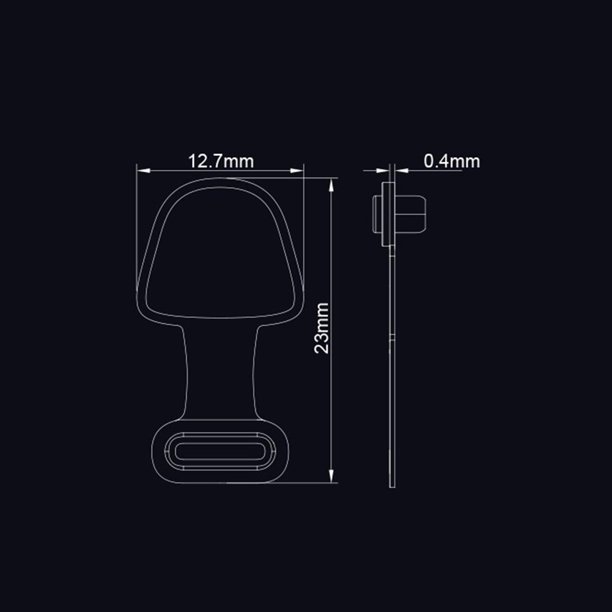 Puerto de carga de teléfono de silicona Tapón antipolvo Tapa antipérdida (2x para tipo C transparente)