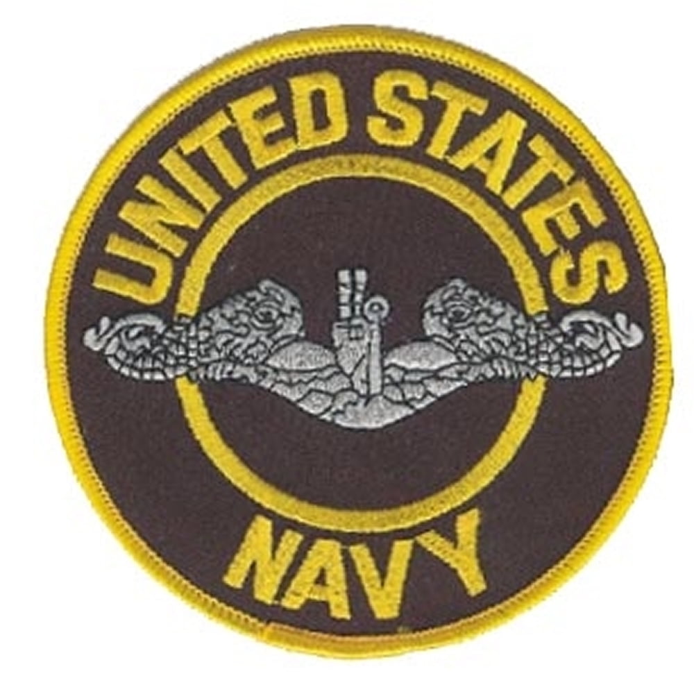 UNITED STATES NAVY SUBMARINE SERVICE SILVER ENLISTED DOLPHINS PATCH