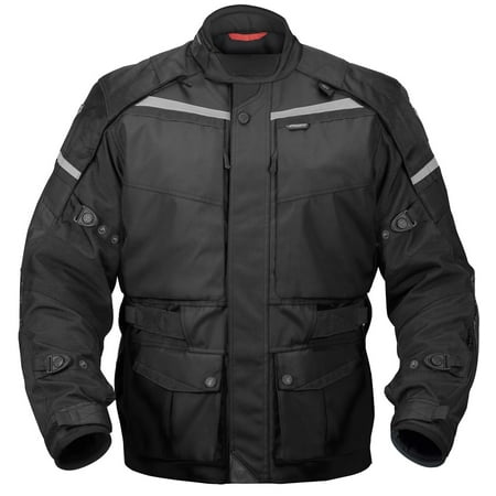 TRANS.URBAN JACKET V2 MOTORCYCLE TOURING JACKET - BLACK, L