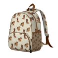thumbnail image 2 of Dachshund Footprint Backpack Backpack for School,Cute School Bag,Schoolbag with Adjustable Shoulder Straps & Padded Back,13.8"x11.4"x6", 2 of 6