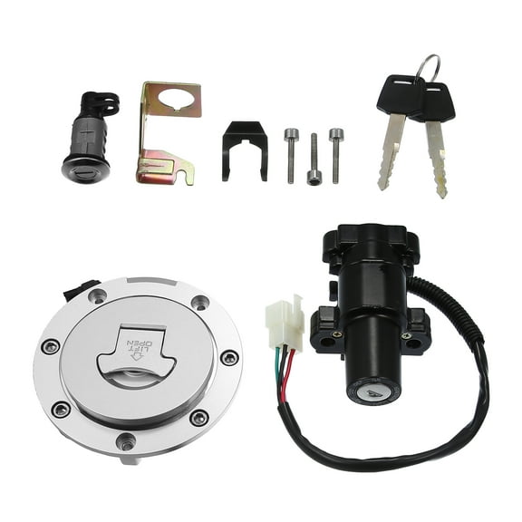 Unique Bargains 1 Set Ignition Switch Fuel Gas Cap Seat Lock with Key for Honda CBR600F4i 2001-2006 for Honda CBR1000RR