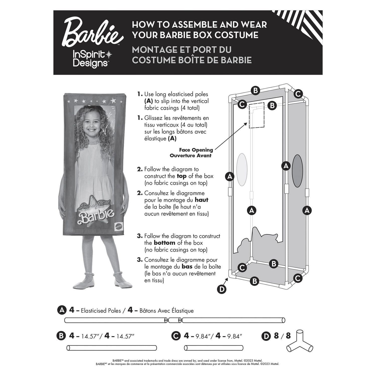 InSpirit Designs Déguisement Barbie Box sous licence officielle