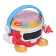 thumbnail image 1 of Baby Drum Robot Toy 360  Rotation Music Light Projection Cylindrical Educational Kid Drum Percussion Toy Gift, 1 of 8