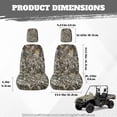 thumbnail image 7 of KUIFORTI Cute Camouflage UTV Seat Covers Scratch-resistant Seats Cover with Headrest Covers Polyester Rhino UTV Accessories Compatible with Rhino 700 660 450 2004-2021, 7 of 7