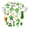 thumbnail image 4 of ChaoHeng Plus Size Women Tops and T-Shirts Womens Summer Crewneck Ladies' St. Patrick's Day Printed T-Shirt Round Neck Short Sleeved Top, 4 of 5