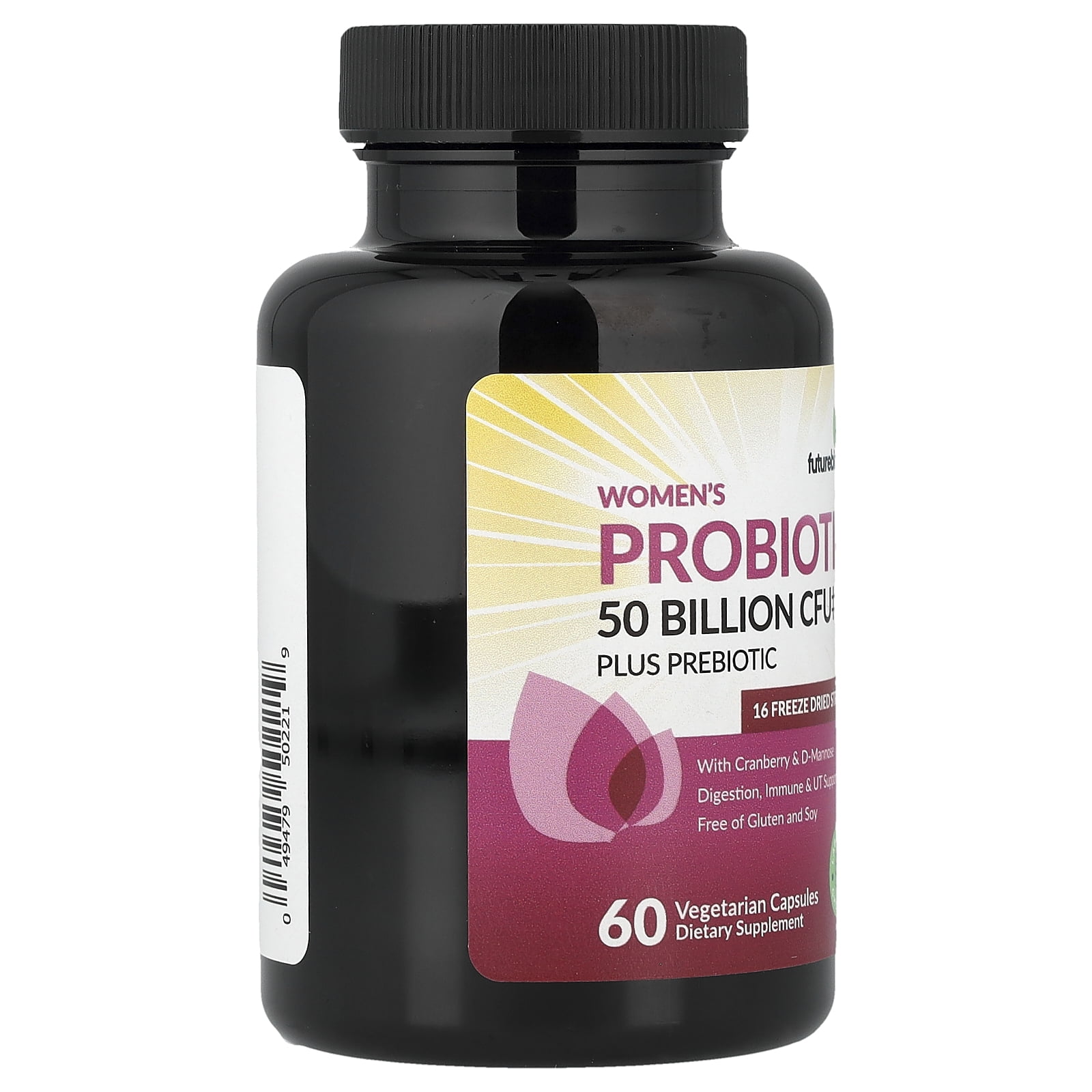 Futurebiotics Women's Probiotic Plus Prebiotic, 60 Vegetarian Capsules