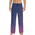thumbnail image 1 of Balery Violet Glitter Pantalones de pijama para hombre, pijama ultraligero, pantalón de descanso-X-Large, 1 of 6