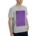 thumbnail image 2 of Bingfone Glitter Purple Men'S Loose Fit Short-Sleeve Pocket T-Shirt, 2 of 7
