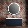 thumbnail image 3 of Modern Wall-Mounted Bathroom Vanity with Washbasin | Magic Antracit Gloss Collection | Non-Toxic Fire-Resistant MDF-40"-Omega Collection 26", 3 of 5