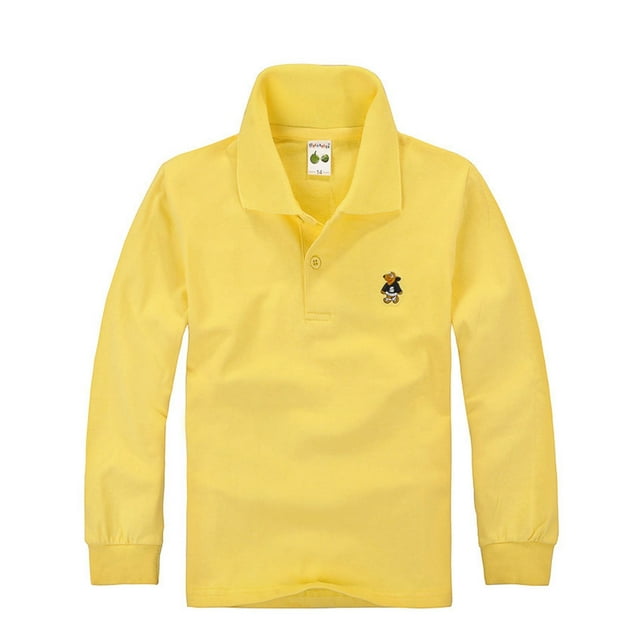 Polos à Rayures pour Garçons, Chemises d'Uniforme d'Été à Manches Courtes, Mode Garçon 6-7 Ans