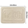 thumbnail image 6 of Unique Bargains 2 Pcs Memory Foam Absorbent Bathroom Rugs Pink/Khaki 20" x 32", 6 of 6