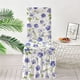 thumbnail image 4 of Funda de silla estampada | Funda de tapicería totalmente elástica para sillas de comedor de casa y hotel | Cojín de asiento de poliéster de alta elasticidad con respaldo | Blanco, 4 of 6