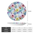 thumbnail image 2 of Bingfone Cactus1 Print Bone China Dinner Decorative Plates,Handmade Ceramic Dinner Plate with Stand for Home Club-6in, 2 of 6