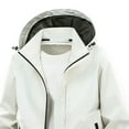 thumbnail image 3 of GuangCheng Mens Waterproof Hooded Jackets,Lightweight,Windbreaker,Casual Outdoor Jackets,White,3XL, 3 of 4