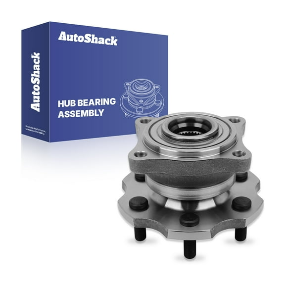 AutoShack Rear Wheel Hub Bearing Assembly - Driver or Passenger Side for Nissan, Pathfinder 2005-2012 Armada 2005-2008, 4WD RWD V6 4.0L V8 5.6L - 6-Lug, Without ABS